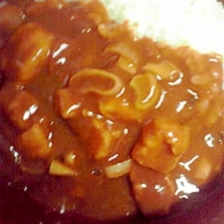 ナゲット入りカレー